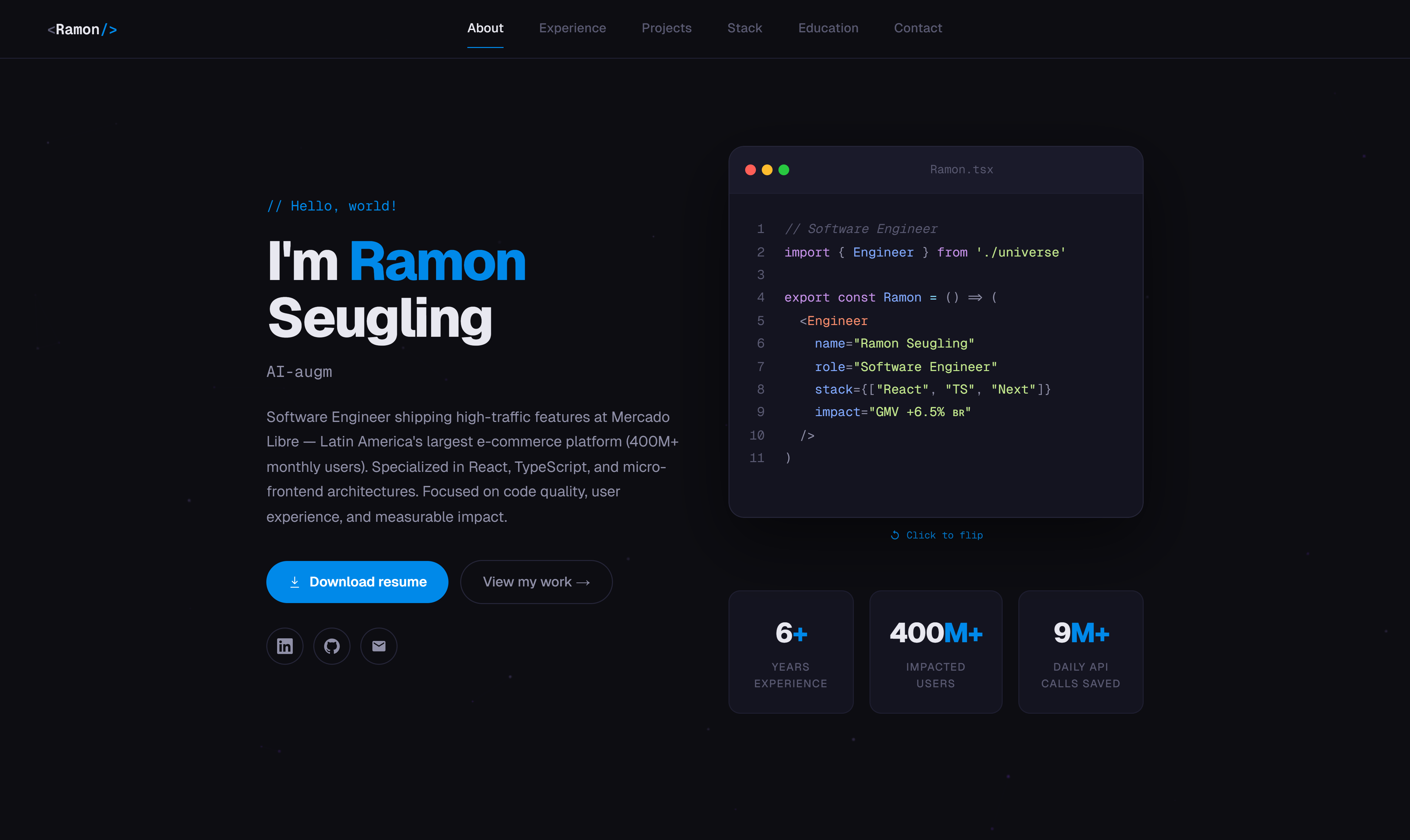Portfolio screenshot